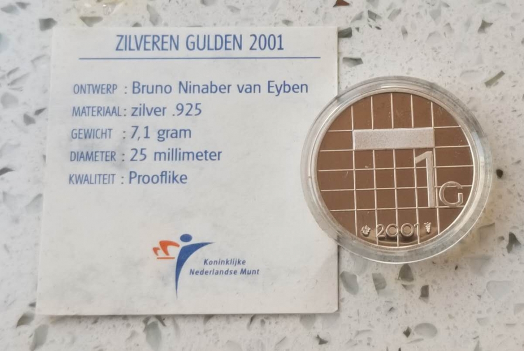 【币观天下第六十六期拍卖】 【荷兰】2001年“盾的告别”精制银币 最后的荷兰盾