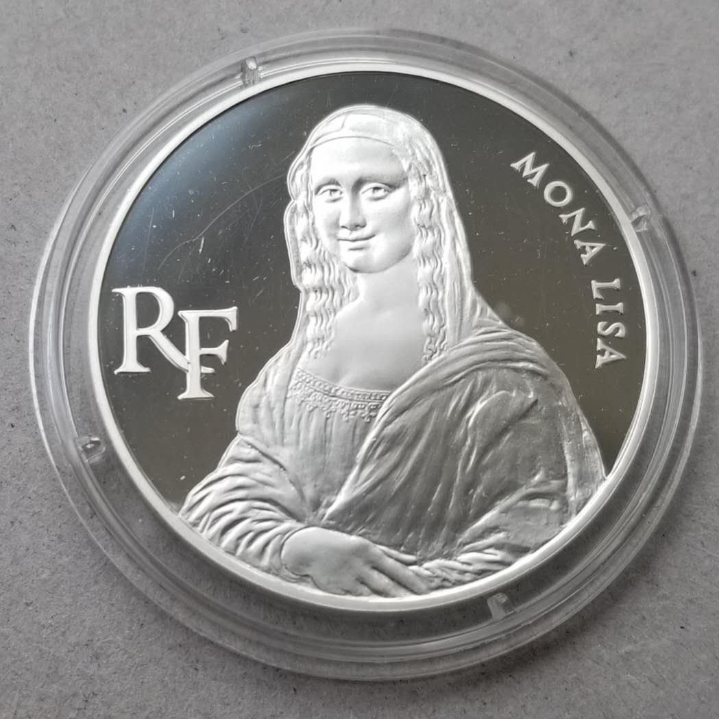 【币观天下第六十六期拍卖】 【法国】1993年蒙娜丽莎银币