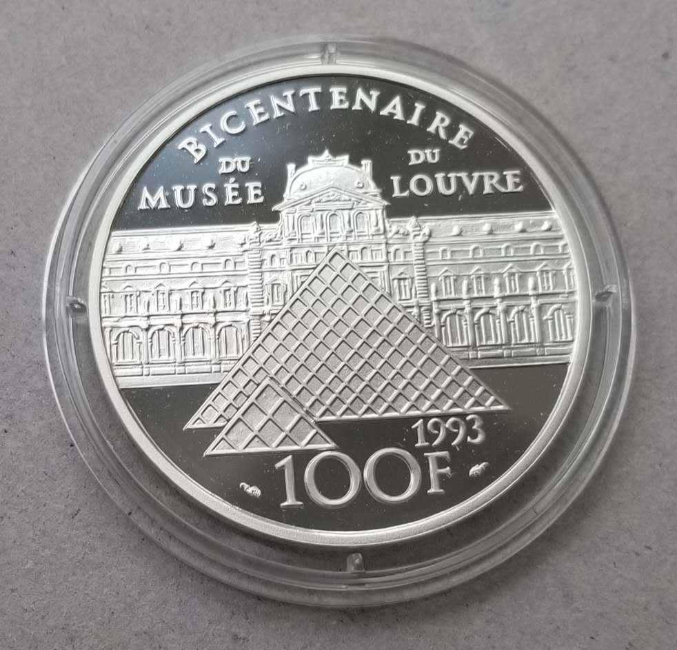 【币观天下第六十六期拍卖】 【法国】1993年蒙娜丽莎银币