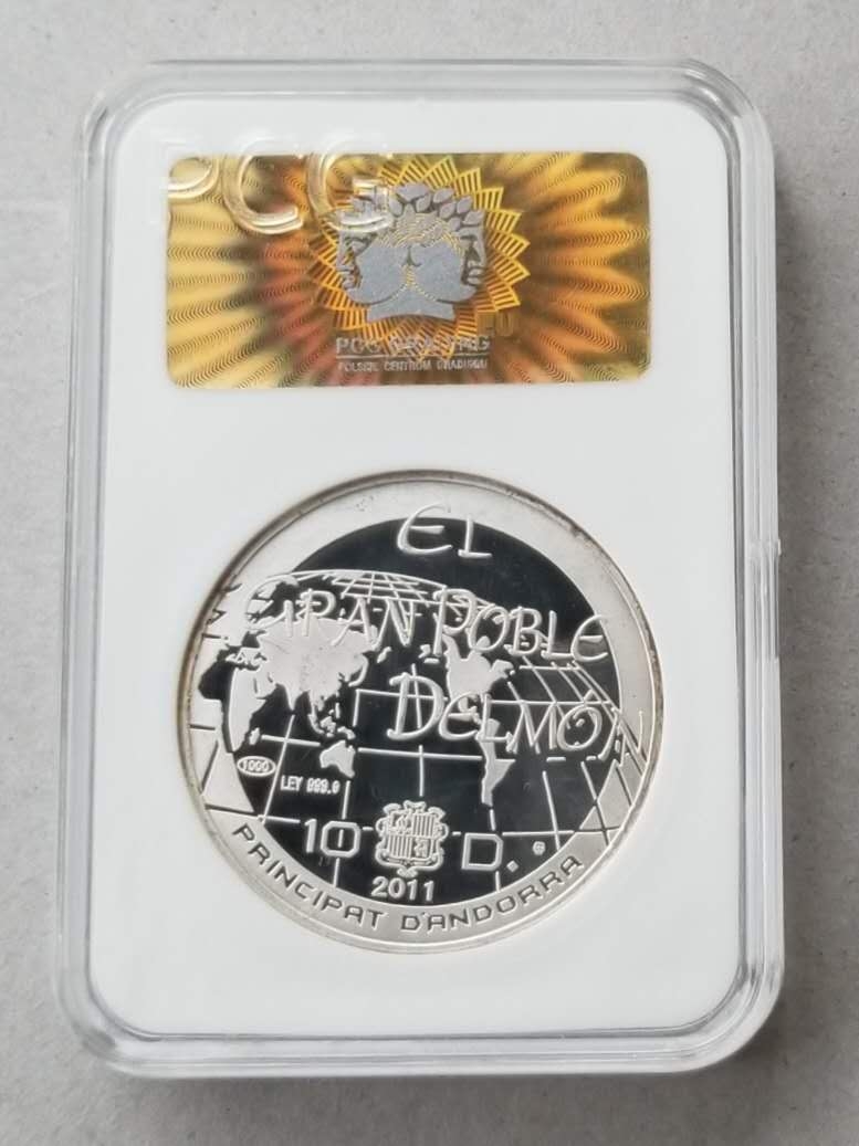 【币观天下第六十六期拍卖】 【安道尔】2011年圣雄甘地1盎司银币