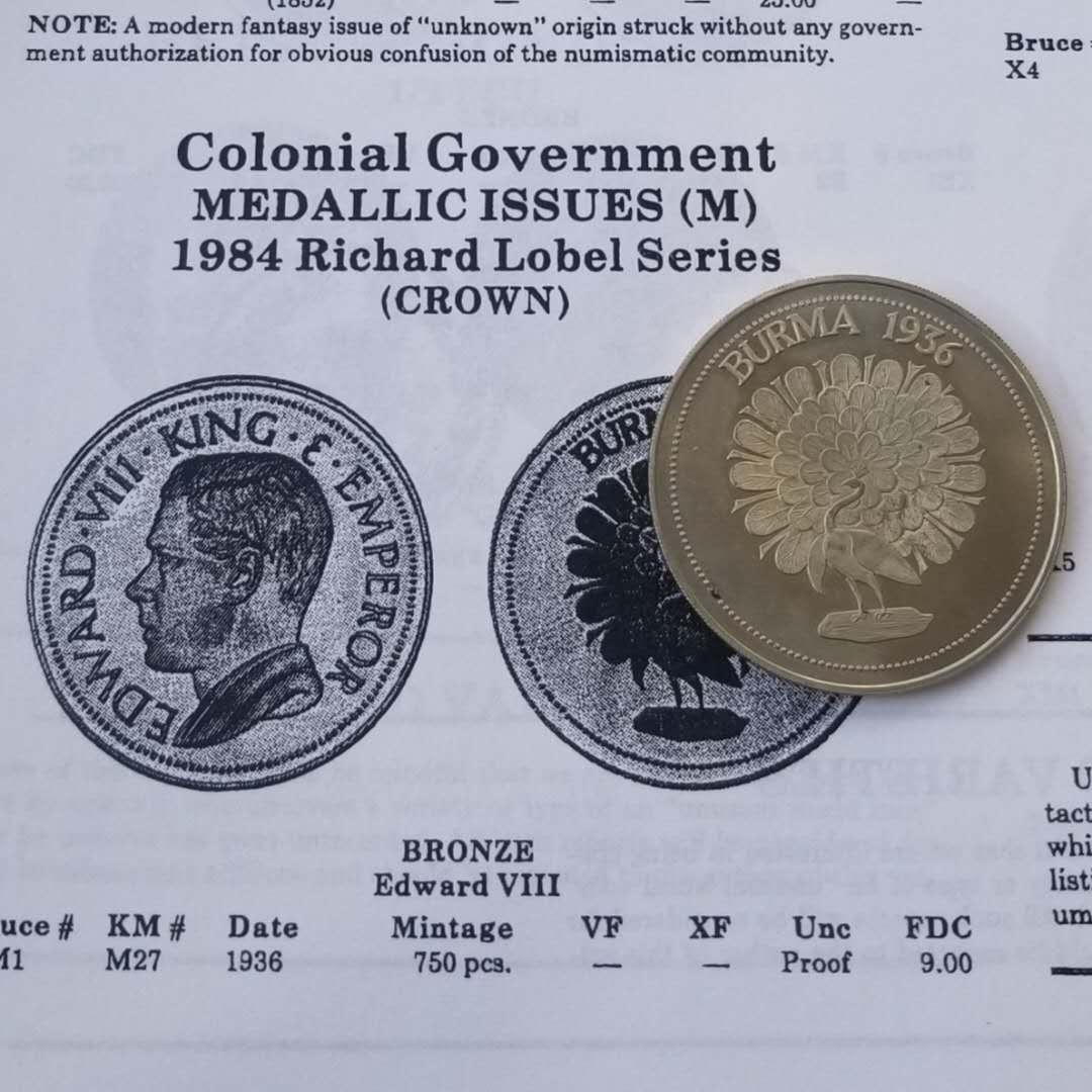 【币观天下第六十六期拍卖】 【英国】1936年爱德华八世珍稀克朗币一组10枚 铜镍币