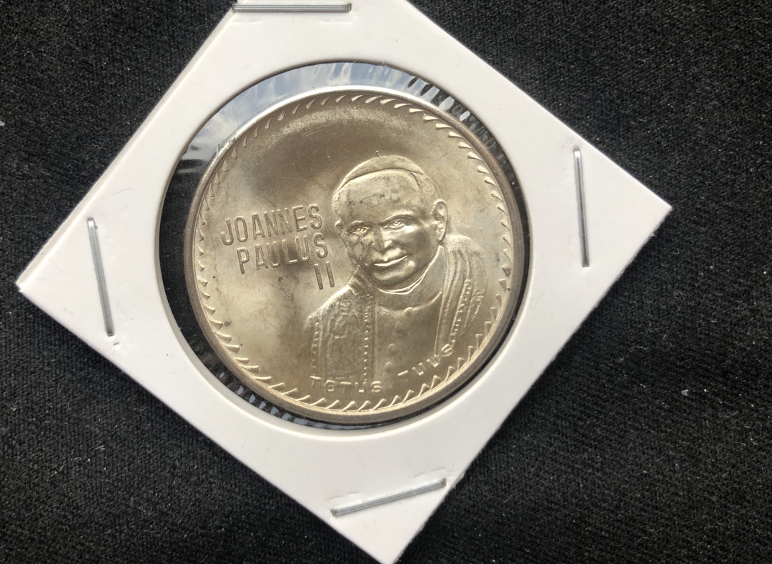 【币观天下第六十六期拍卖】 【墨西哥】教皇保罗访问珍稀章