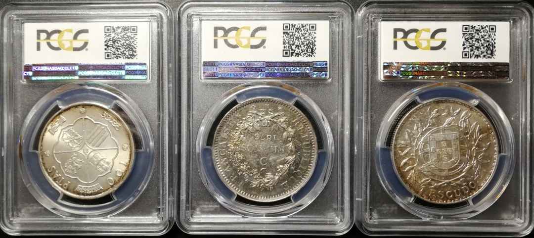 凡希社世界钱币微拍第八十四期 欧洲克朗大银三件PCGS