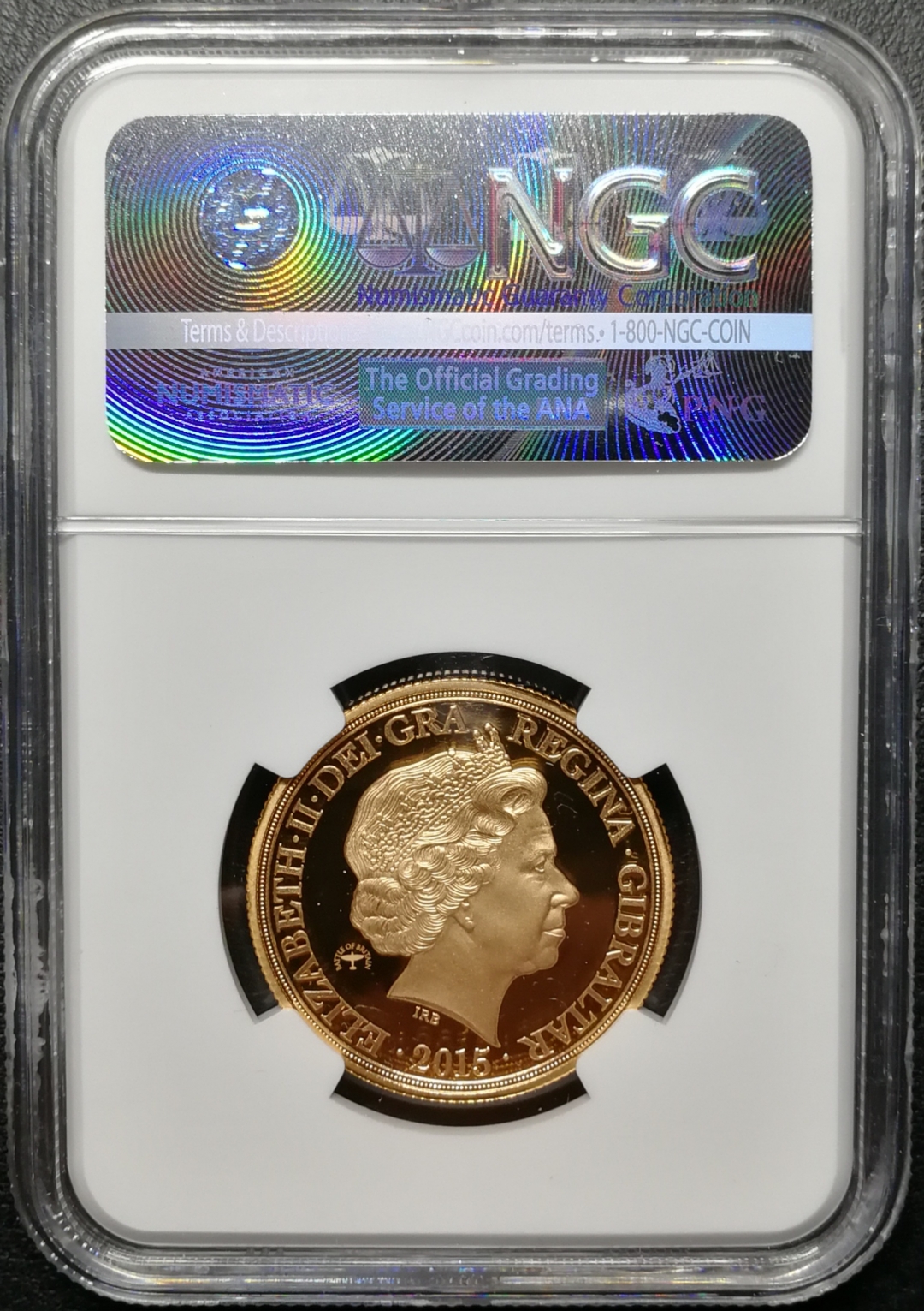 凡希社世界钱币微拍第八十四期 2015直布罗陀不列颠空战2镑金币NGC-PF69UC