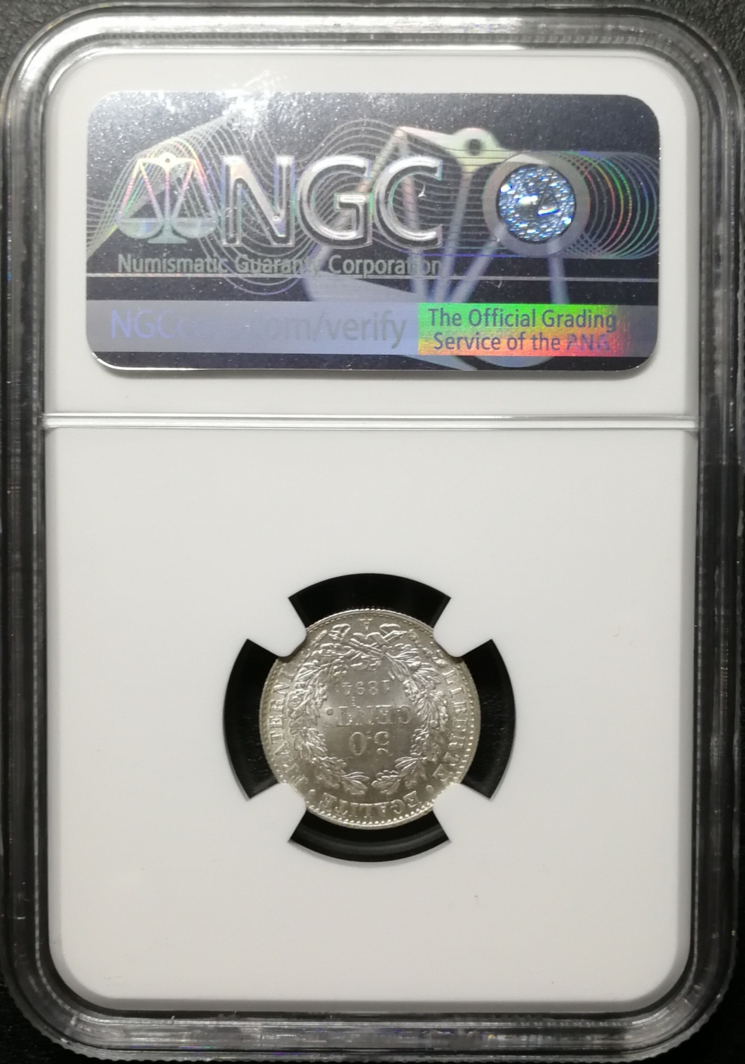 凡希社世界钱币微拍第八十四期 1894法国谷物50分NGC-MS64