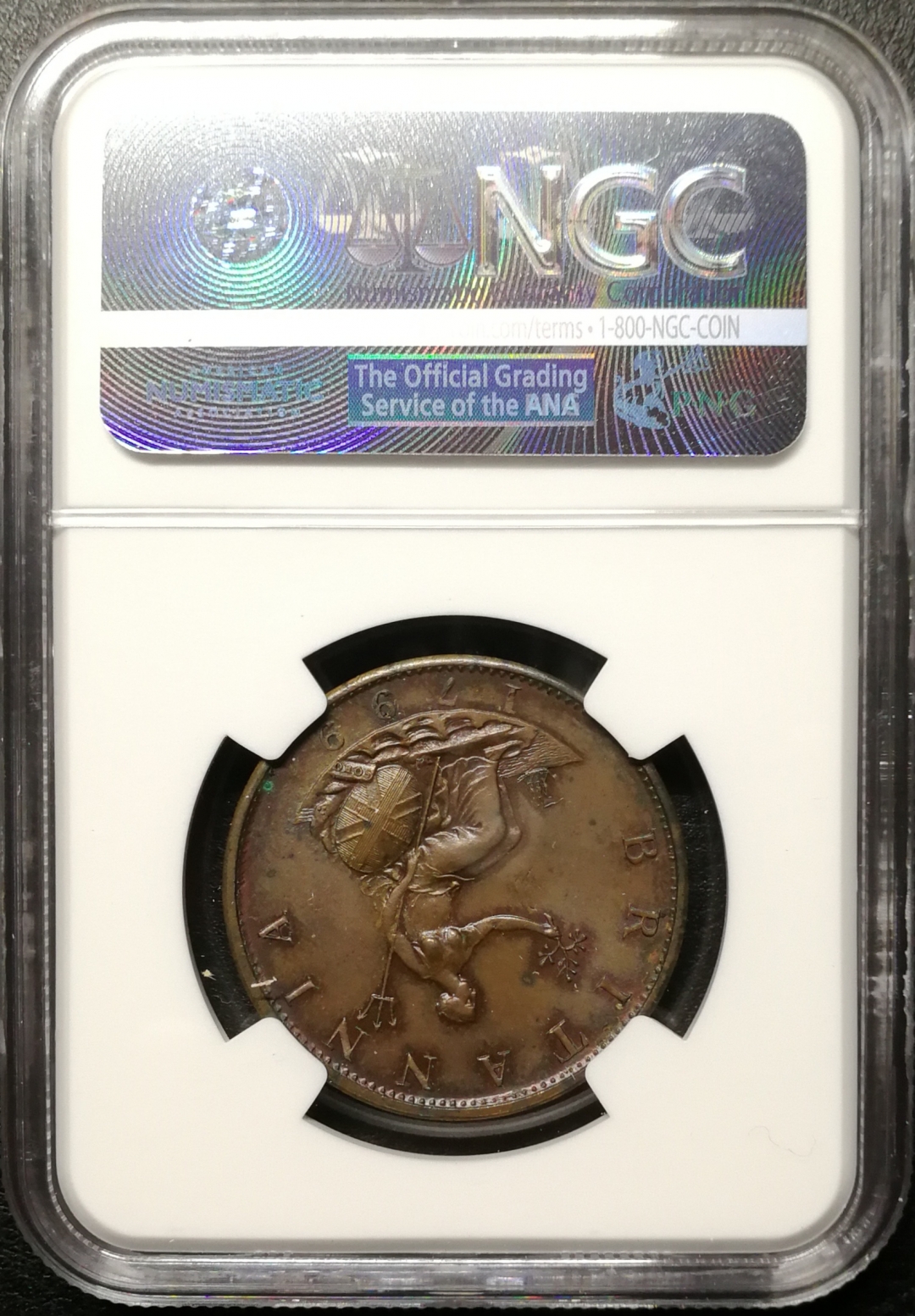 凡希社世界钱币微拍第八十四期 1799英国乔三1/2便士NGC-MS62