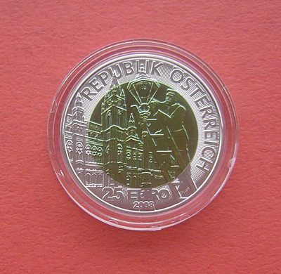 「S&S Numismatic世界钱币-拍卖第8期」 - 奥地利2008年 魅力之光 25欧元银+铌双色纪念币 盒证齐全 获奖币