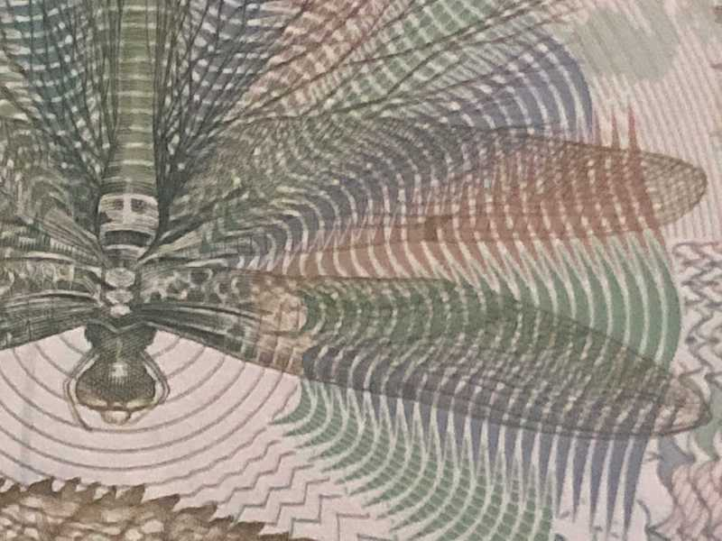 收藏联盟第八十五期拍卖 比利时大蜻蜓5000法郎 PMG66E S/N:71504851569