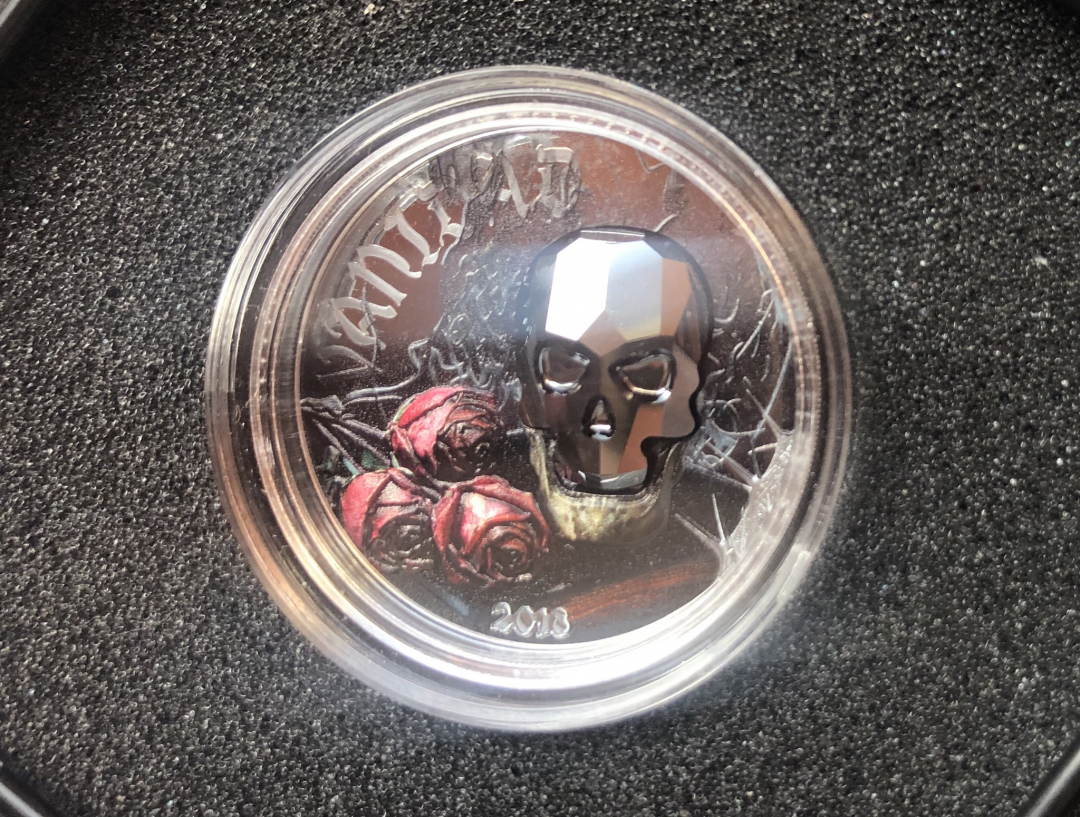 【随心拍】现代金银币拍卖第十七期 2018浮华骷髅系列(1)彩色精制银币—龙头币