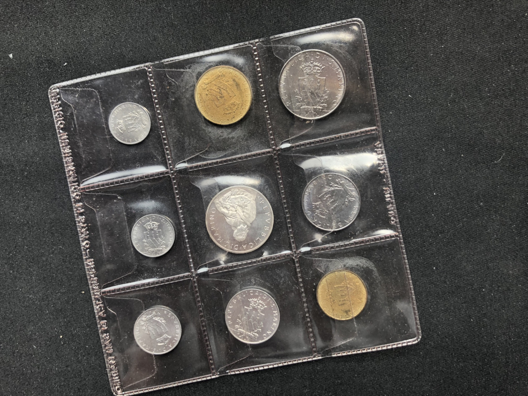 【币观天下】第六十七期拍卖 【圣马力诺】9枚套币秒杀【包含银币一枚】