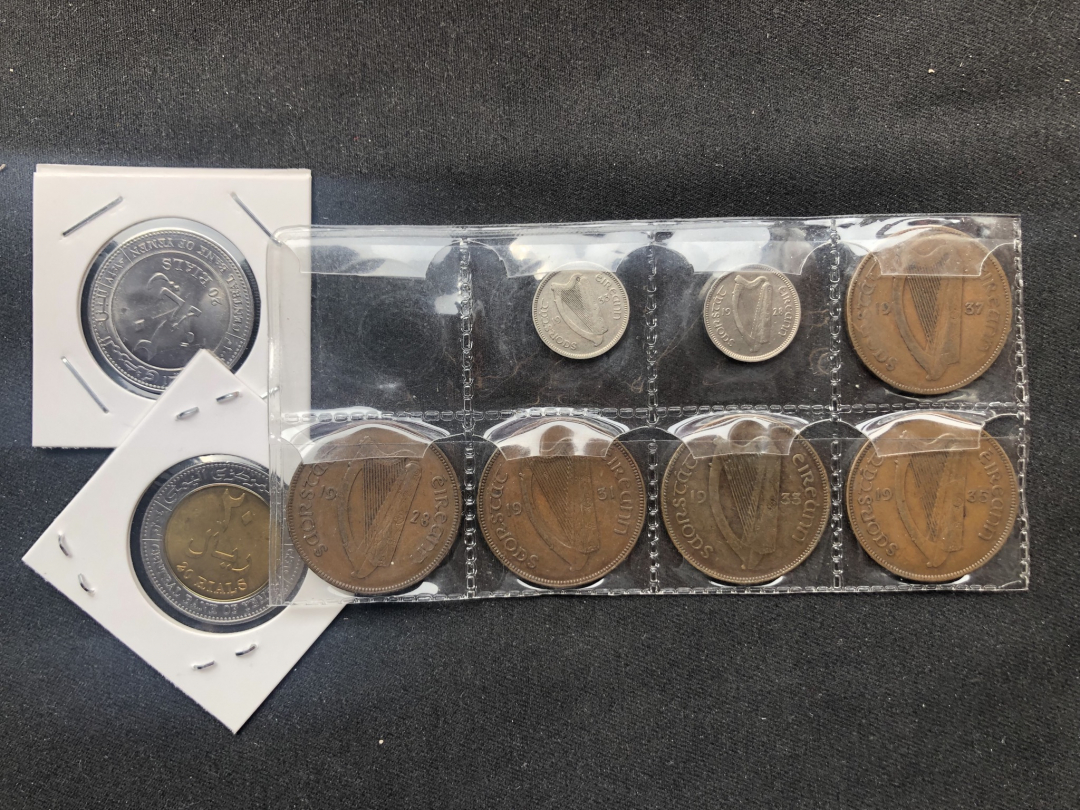 【币观天下】第六十七期拍卖 【也门+爱尔兰】9枚不同年份流通币