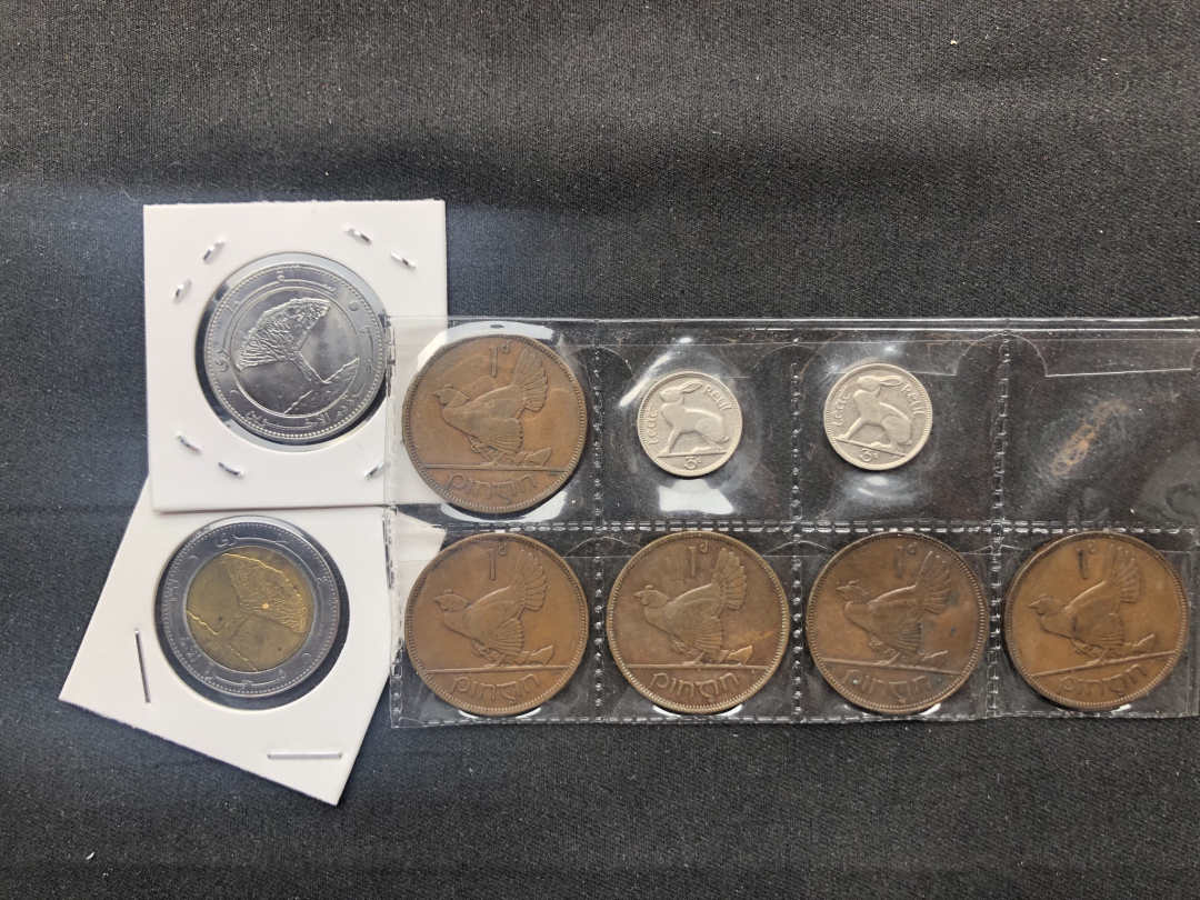 【币观天下】第六十七期拍卖 【也门+爱尔兰】9枚不同年份流通币