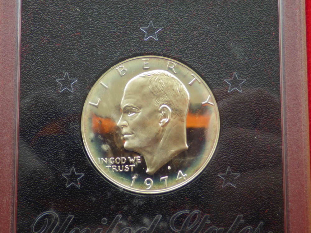 【币观天下】第六十七期拍卖 【美国】1974年艾森豪威尔1美元纪念银币