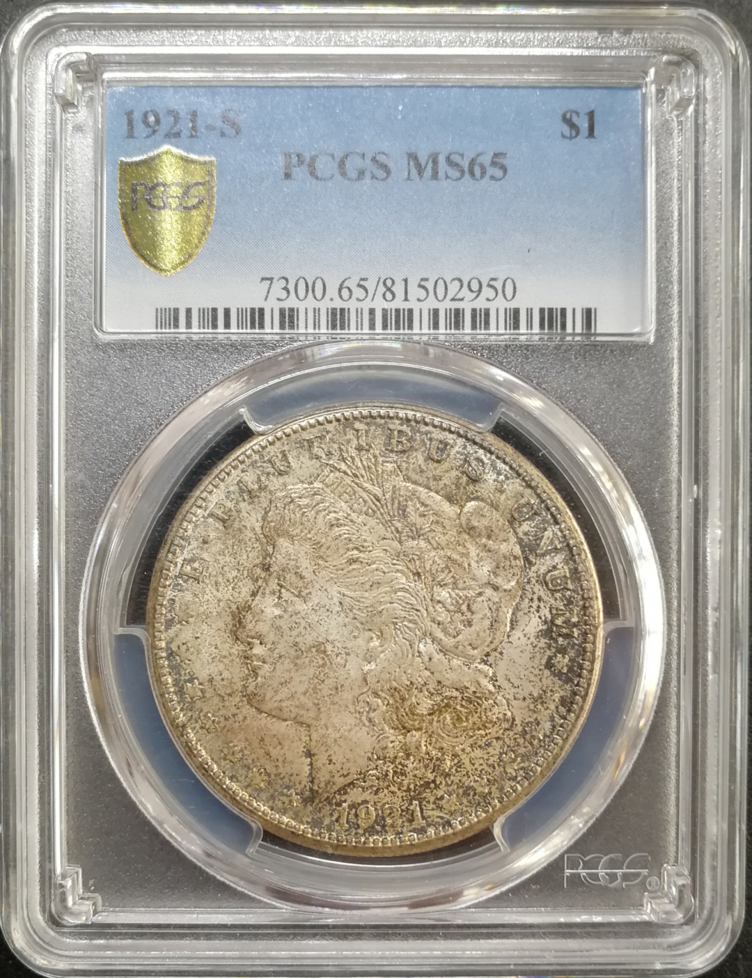 凡希社世界钱币微拍第八十五期 1921S美国摩根壹圆PCGS-MS65