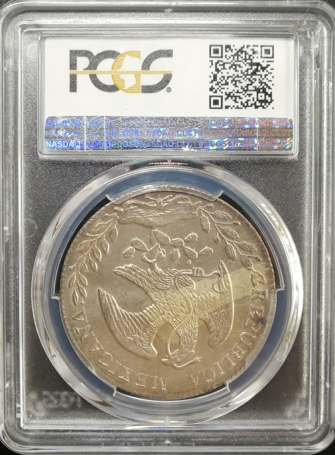 凡希社世界钱币微拍第八十五期 1875GO墨西哥花边鹰洋PCGS-MS63