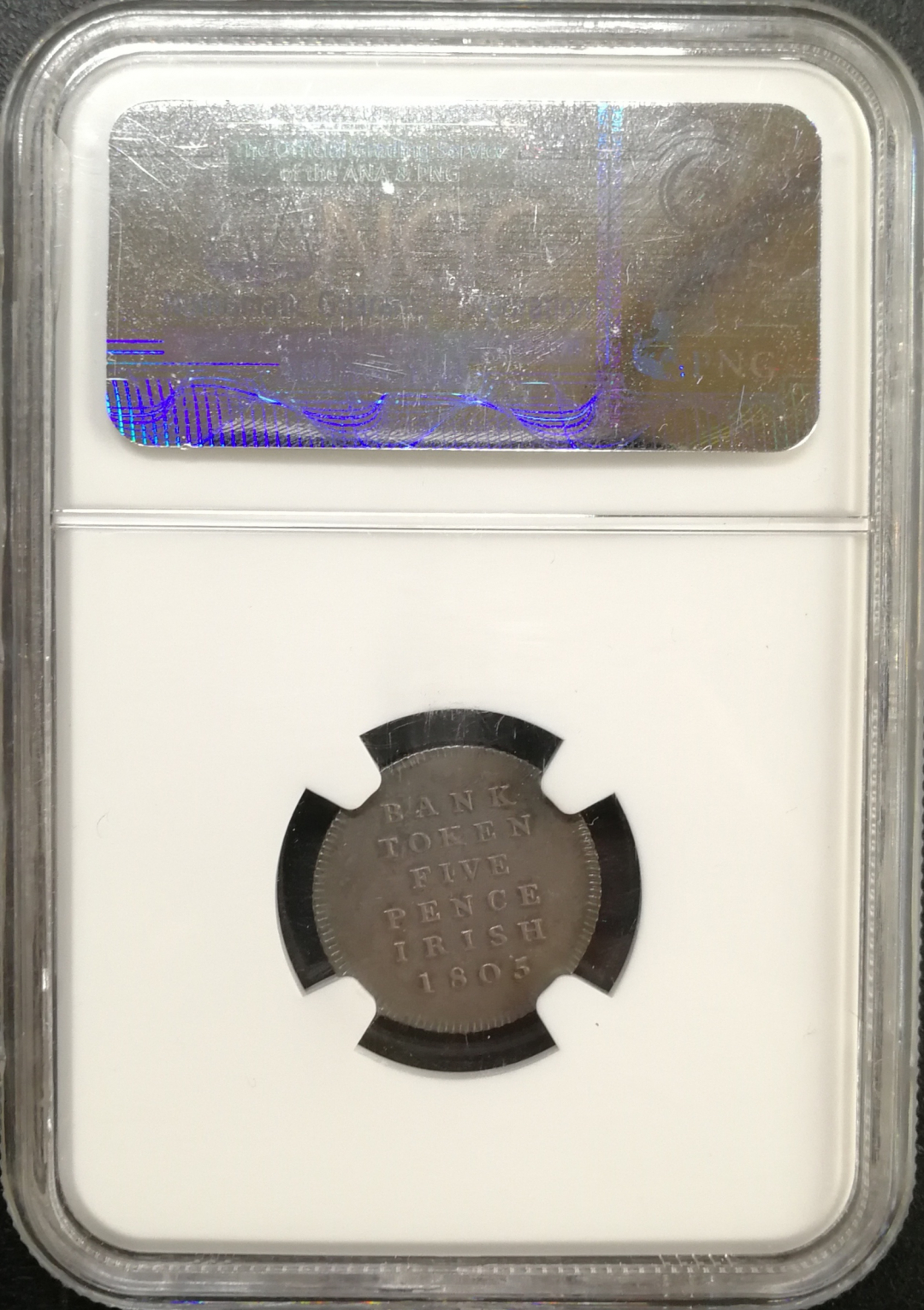 凡希社世界钱币微拍第八十五期 1805爱尔兰银行5便士token NGC-MS62