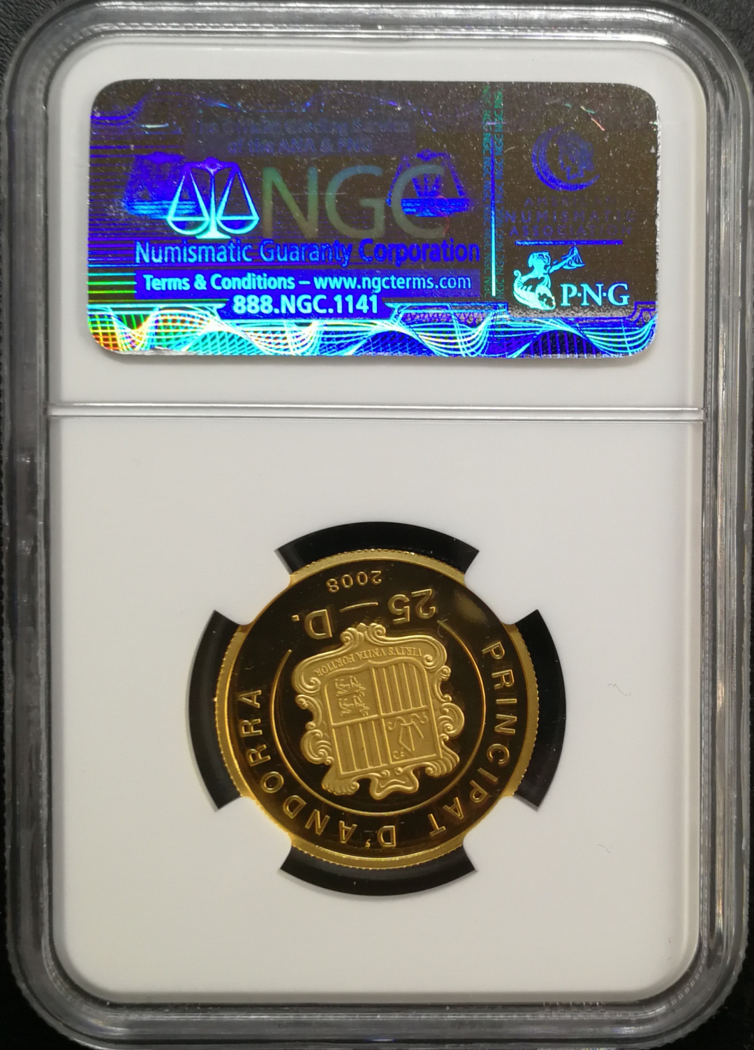 凡希社世界钱币微拍第八十五期 2008安道尔追星三智者金币NGC-PF70UC