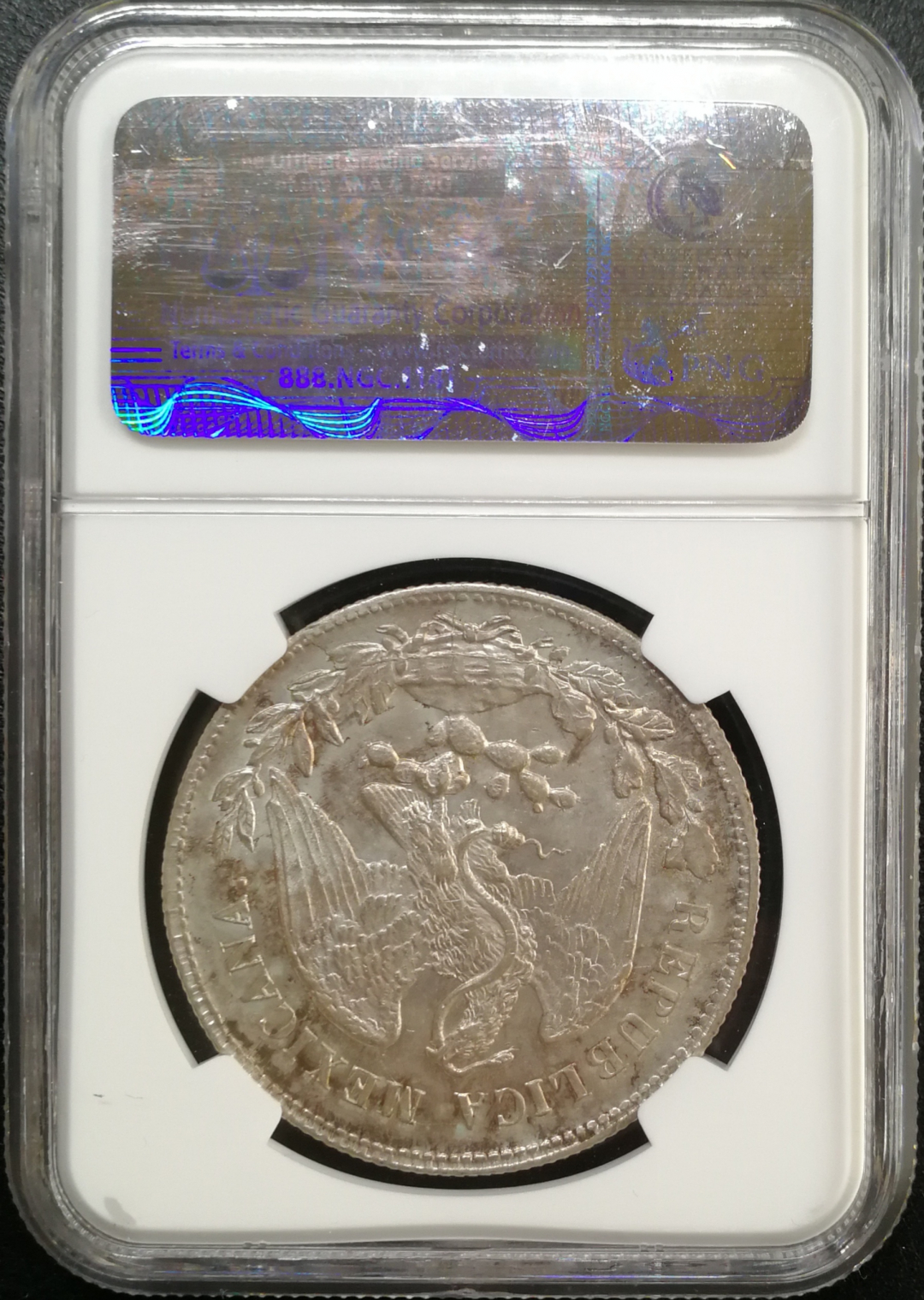 凡希社世界钱币微拍第八十五期 1901ZS墨西哥直边鹰洋NGC-MS62