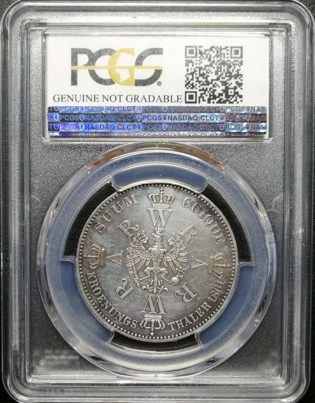 凡希社世界钱币微拍第八十五期 1861普鲁士泰勒PCGS-AUD