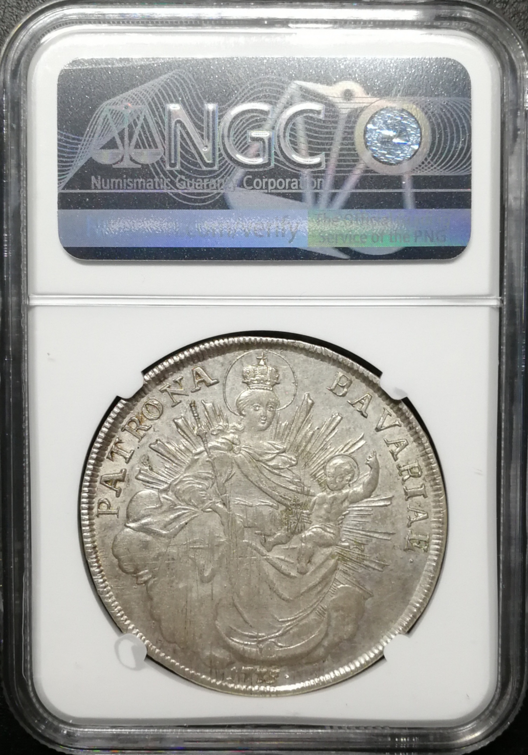 凡希社世界钱币微拍第八十五期 1775巴伐利亚泰勒NGC-AU58