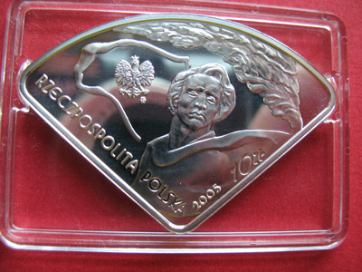 「S&S Numismatic世界钱币-拍卖第10期」 - 波兰2005年精制10兹罗提纪念银币 扇形 肖邦