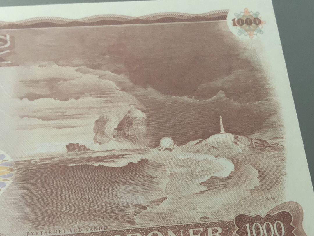 收藏联盟第八十六期暨CICE北京展销会专场拍卖 挪威1986年1000克朗易卜生 PMG66E S/N:D9211682全程无47号码