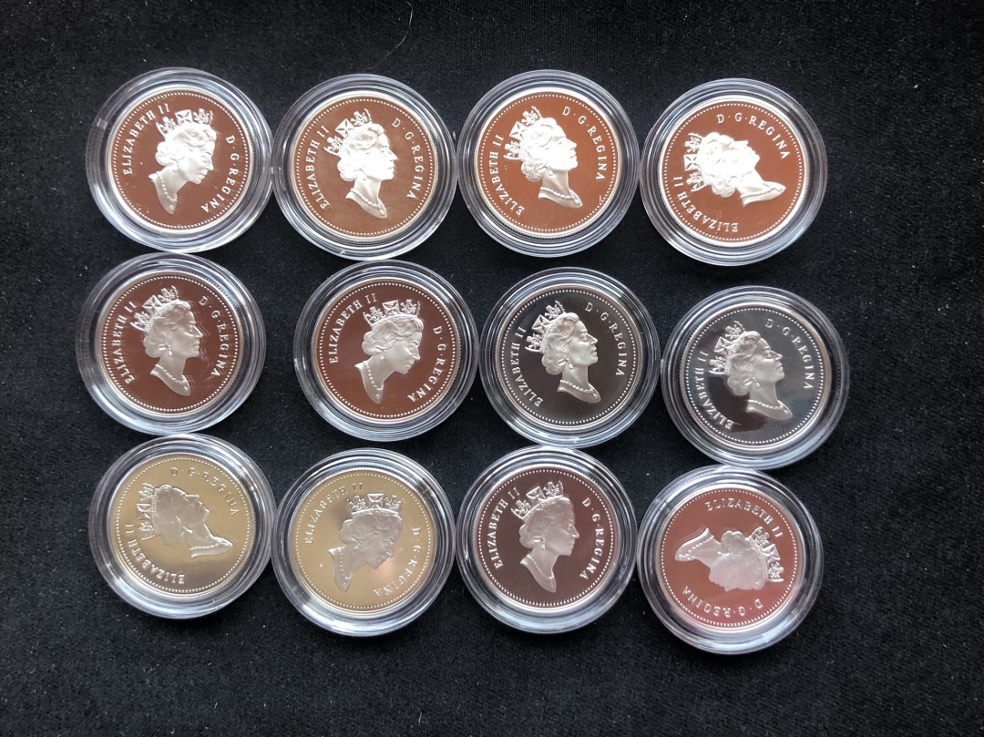 【币观天下】第六十八场拍卖-CICE北京展销会专场 【加拿大】1995-1997年50分银币套装【12枚】