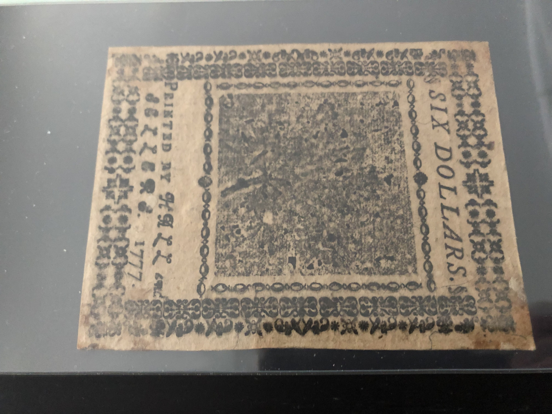 收藏联盟第八十六期暨CICE北京展销会专场拍卖 1777年美国大陆币6美金 PCGS58