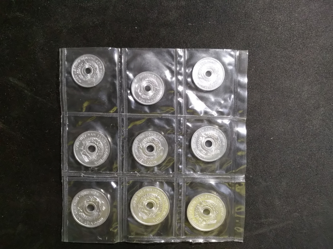 【鲸贝乐淘】千字文·第冬号拍卖 【中国代印】越南1958年流通硬币原封三套，品相精美