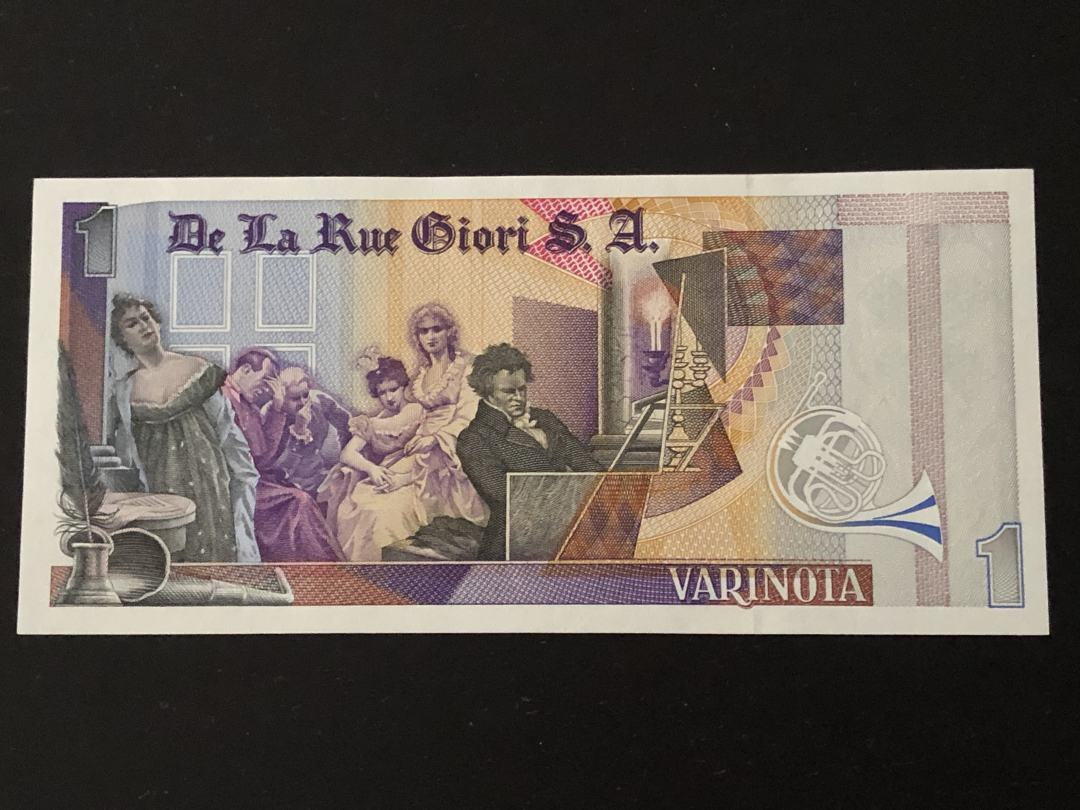 收藏联盟第八十六期暨CICE北京展销会专场拍卖 德拉罗 GIORI贝多芬测试钞 黑字 UNC