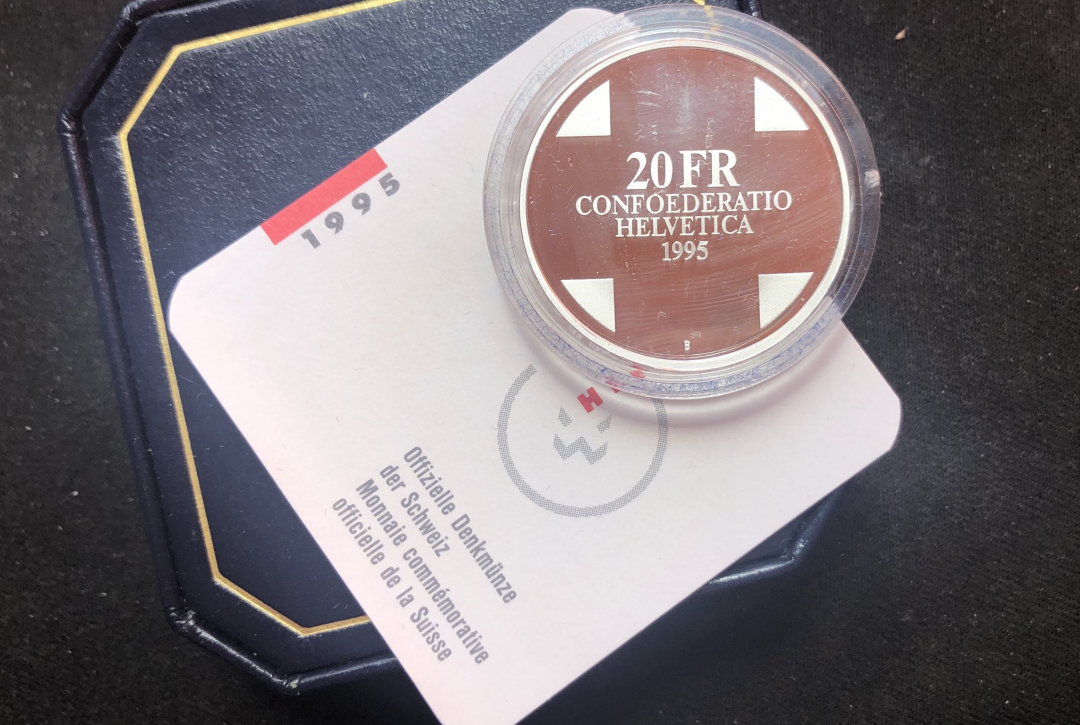 【币观天下】第六十八场拍卖-CICE北京展销会专场 【瑞士】1995年20法郎银币