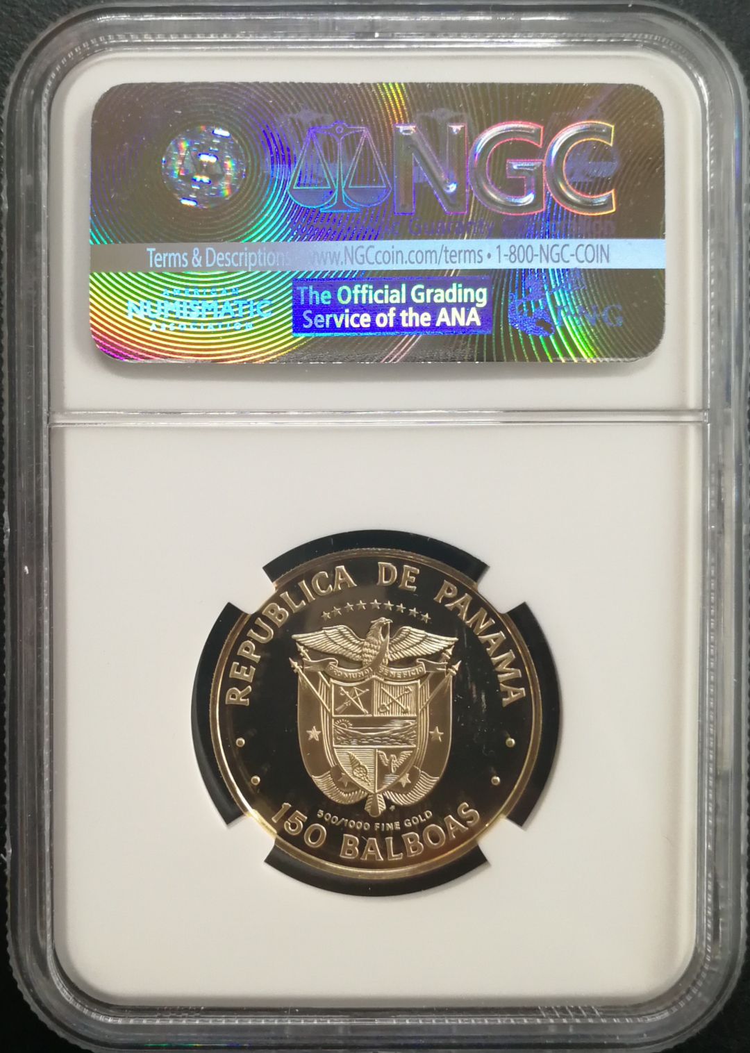 凡希社世界钱币微拍卖CICE专场大拍 1980巴拿马玻利瓦尔150周年金币NGC-PF69UC