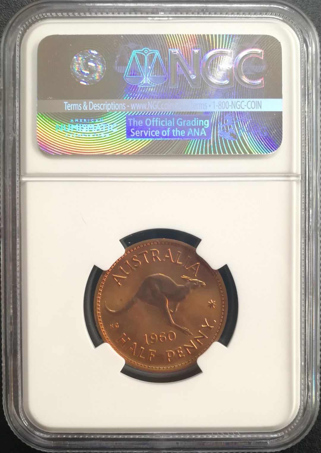 凡希社世界钱币微拍卖CICE专场大拍 1960澳大利亚小维1/2便士精铸NGC-PF64RD