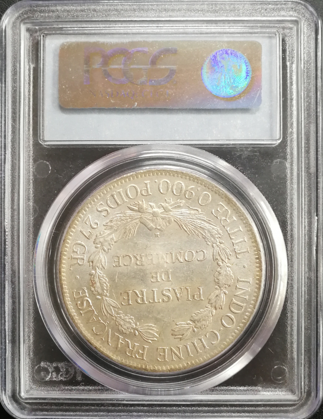 凡希社世界钱币微拍卖CICE专场大拍 1922H法属印度支那皮亚斯特PCGS-MS61