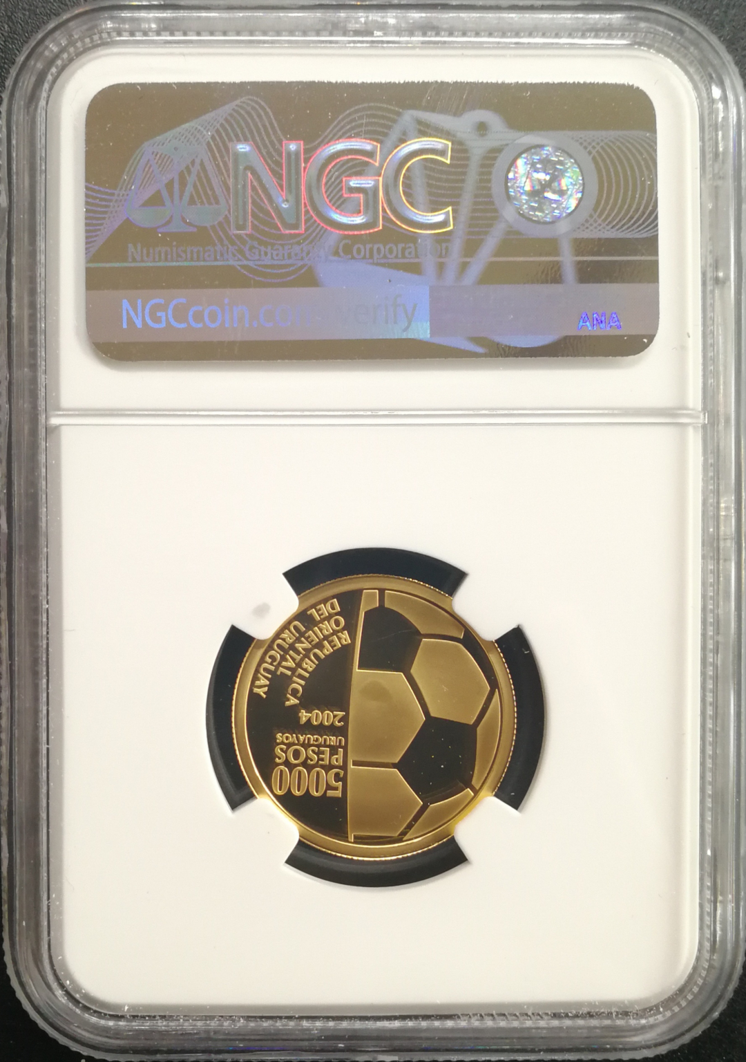 凡希社世界钱币微拍卖CICE专场大拍 2004乌拉圭FIFA纪念金币NGC-PF69UC