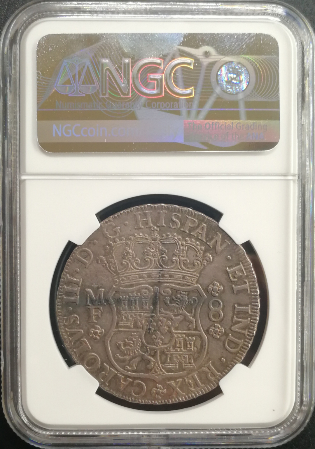 凡希社世界钱币微拍卖CICE专场大拍 1764MO墨西哥地球双柱NGC-AU55原味