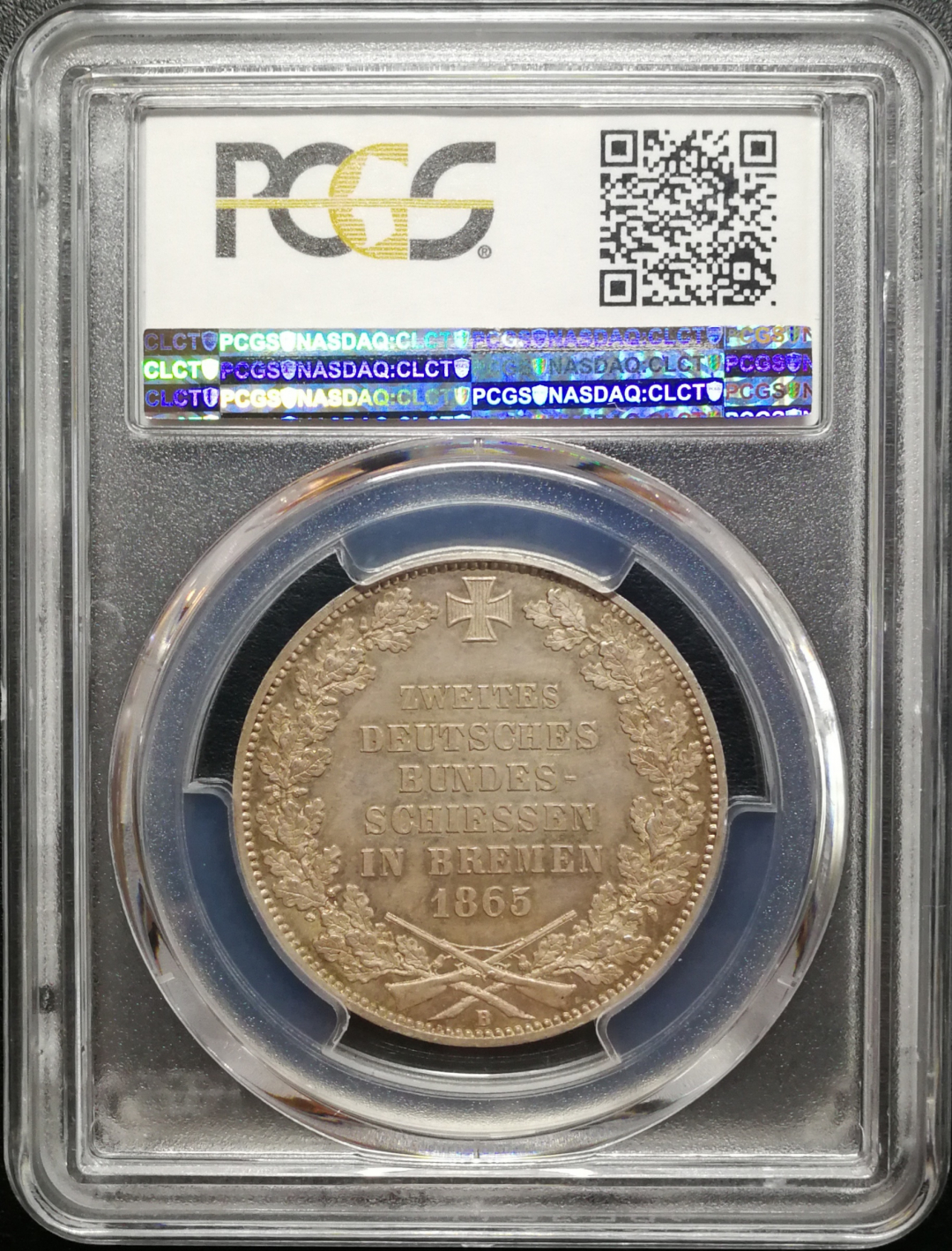 凡希社世界钱币微拍卖CICE专场大拍 1865不莱美射击泰勒PCGS-MS63