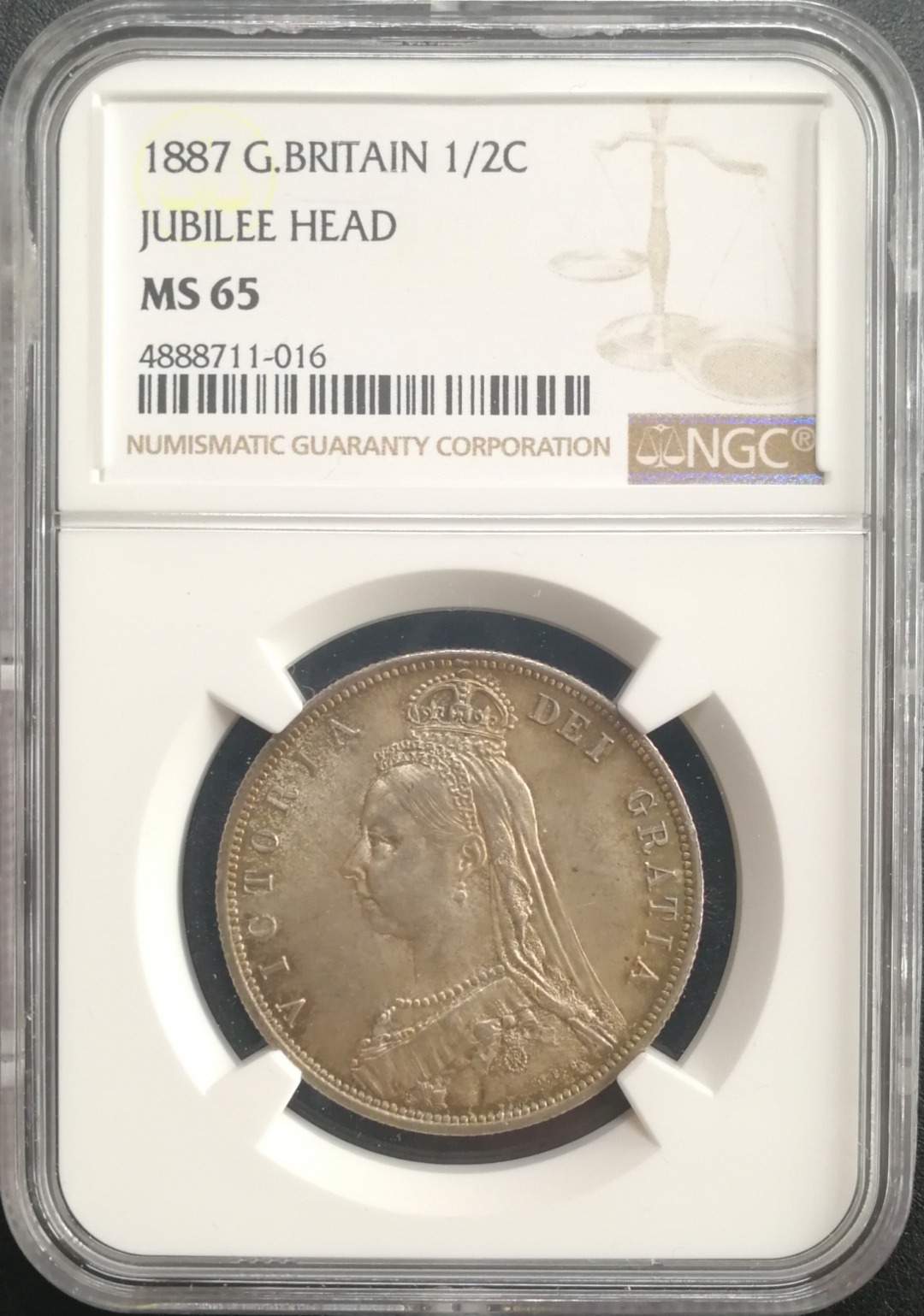 凡希社世界钱币微拍卖CICE专场大拍 1887老维半克朗NGC-MS65