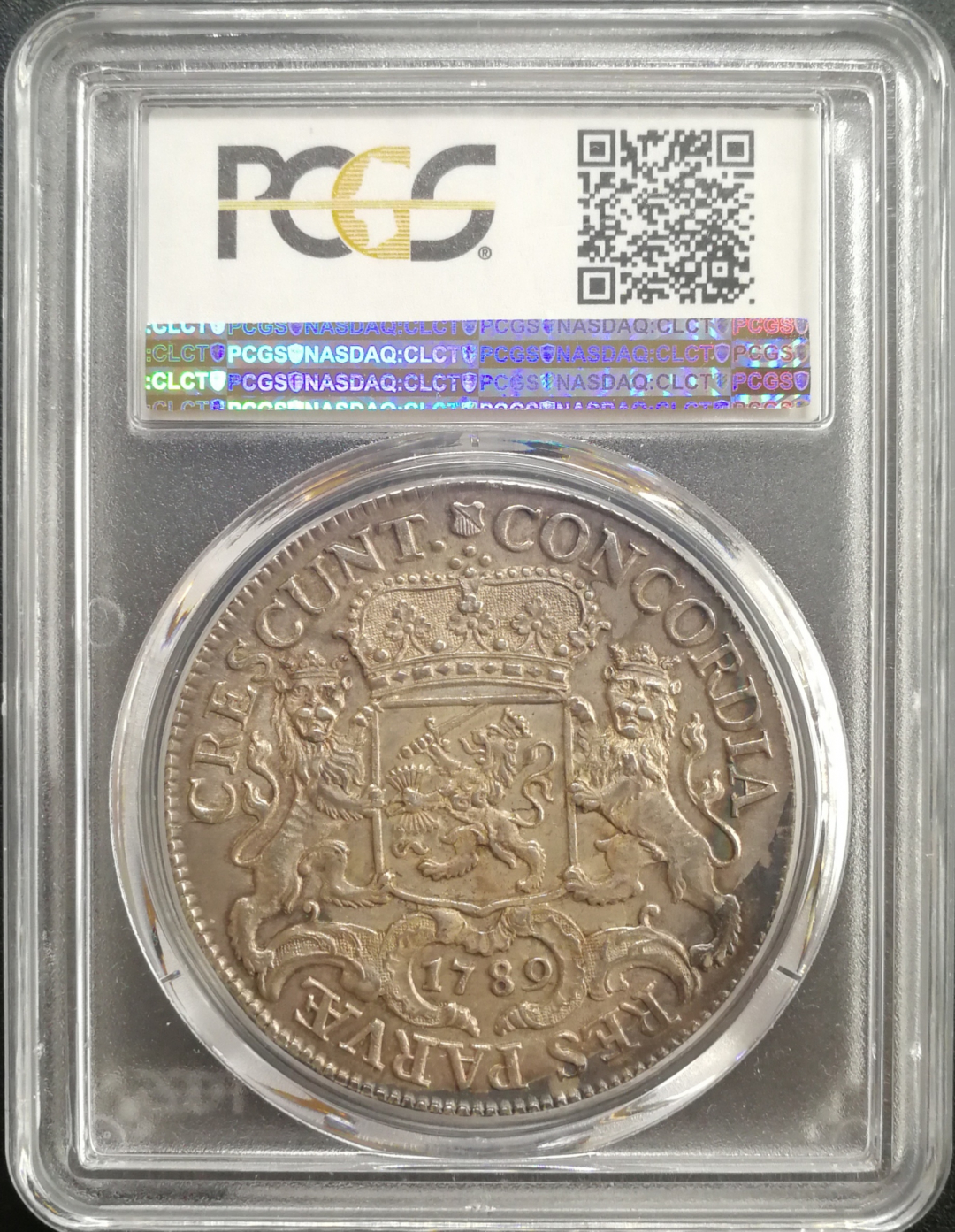 凡希社世界钱币微拍卖CICE专场大拍 稀!1789尼德兰乌特勒支马剑大银NGC-MS62