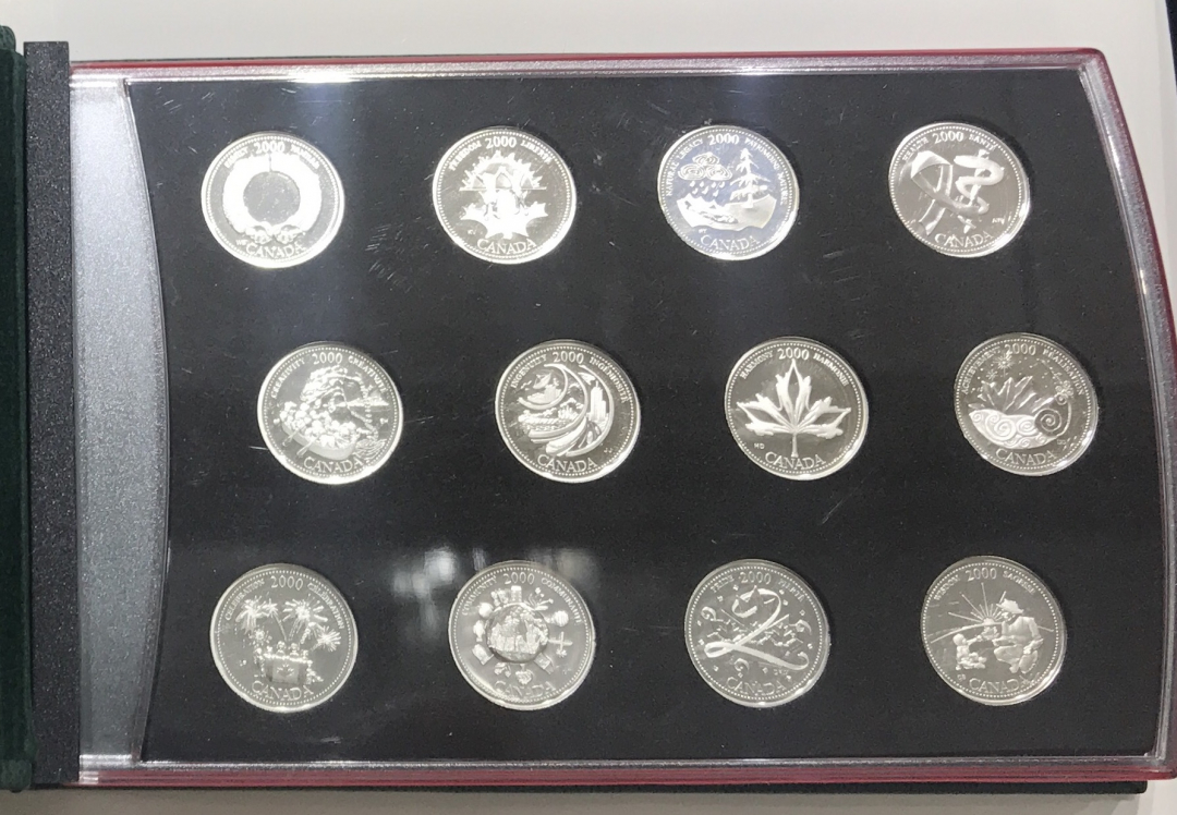 【随心拍】现代金银币拍卖【第十八期】-CICE北京展销会热场 2000年加拿大千禧年州币！