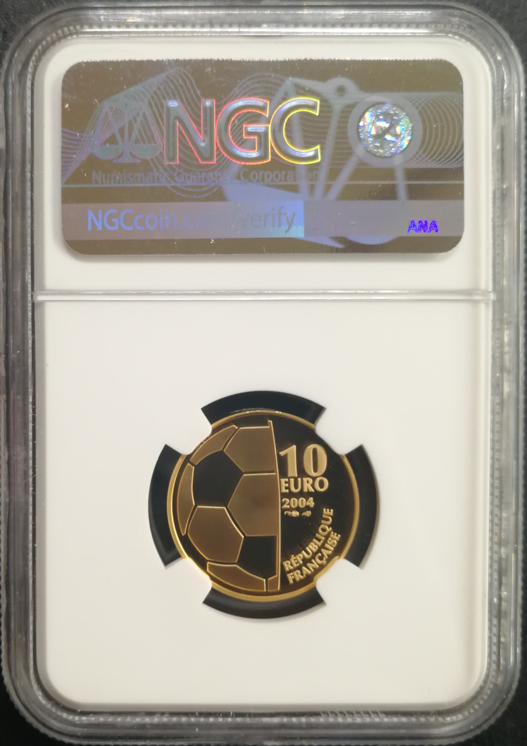 凡希社世界钱币微拍卖CICE专场大拍 2004法国FIFA纪念10欧元金币NGC-PF69UC