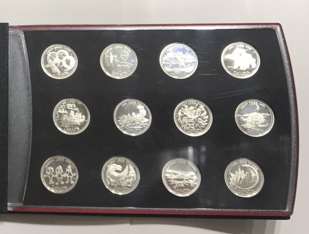 【随心拍】现代金银币拍卖【第十八期】-CICE北京展销会热场 1999年加拿大千禧年州币！12枚银币