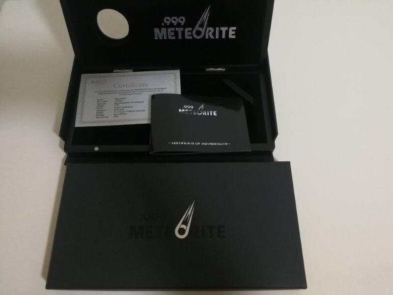 【币观天下】第六十八场拍卖-CICE北京展销会专场 【纽埃+帕劳】2016年纽埃陨石币一枚+帕劳陨石币【镀铑版】一枚【两枚一起拍】