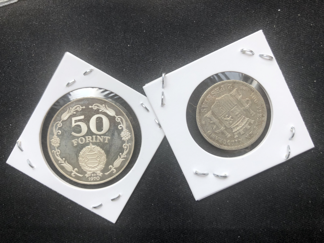 【币观天下】第六十八场拍卖-CICE北京展销会专场 【匈牙利+西班牙】女神银币两枚