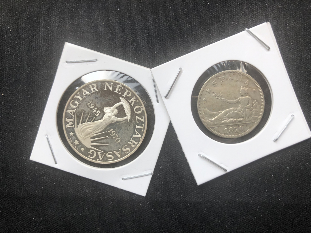 【币观天下】第六十八场拍卖-CICE北京展销会专场 【匈牙利+西班牙】女神银币两枚