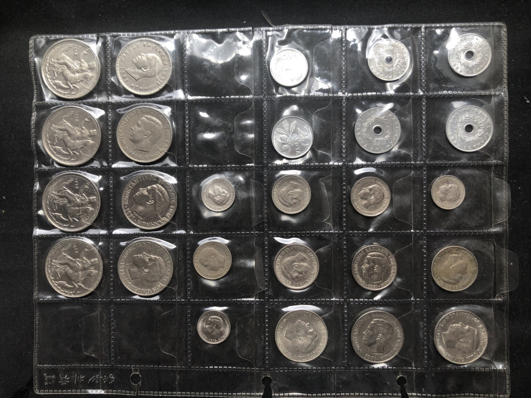 【币观天下】第六十八场拍卖-CICE北京展销会专场 【希腊】希腊流通币123枚【各个年份】