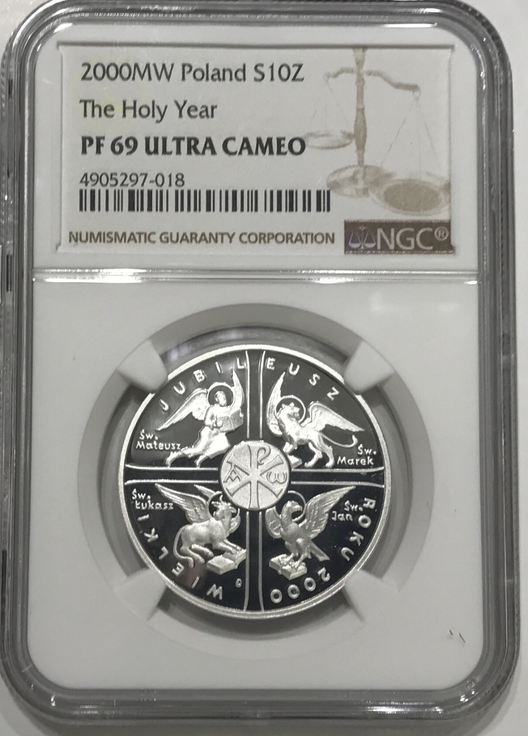 【随心拍】现代金银币拍卖-第十九期 NGC69 波兰千禧年银币 