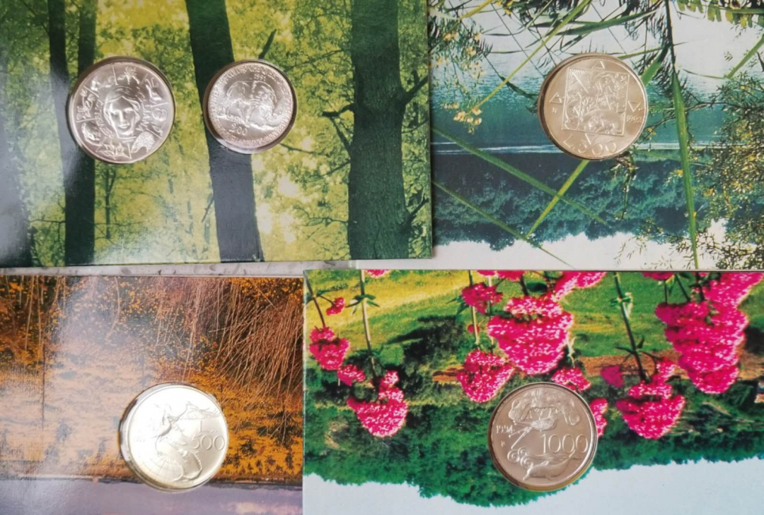 【随心拍】现代金银币拍卖-第十九期 意大利花鸟动物银币一套