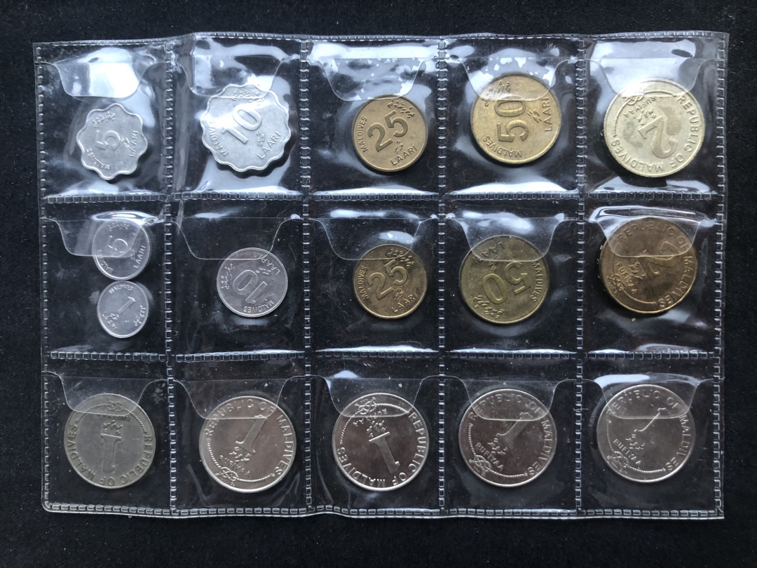 【币观天下】第六十九场拍卖 【马尔代夫】流通币16枚【各个年份】