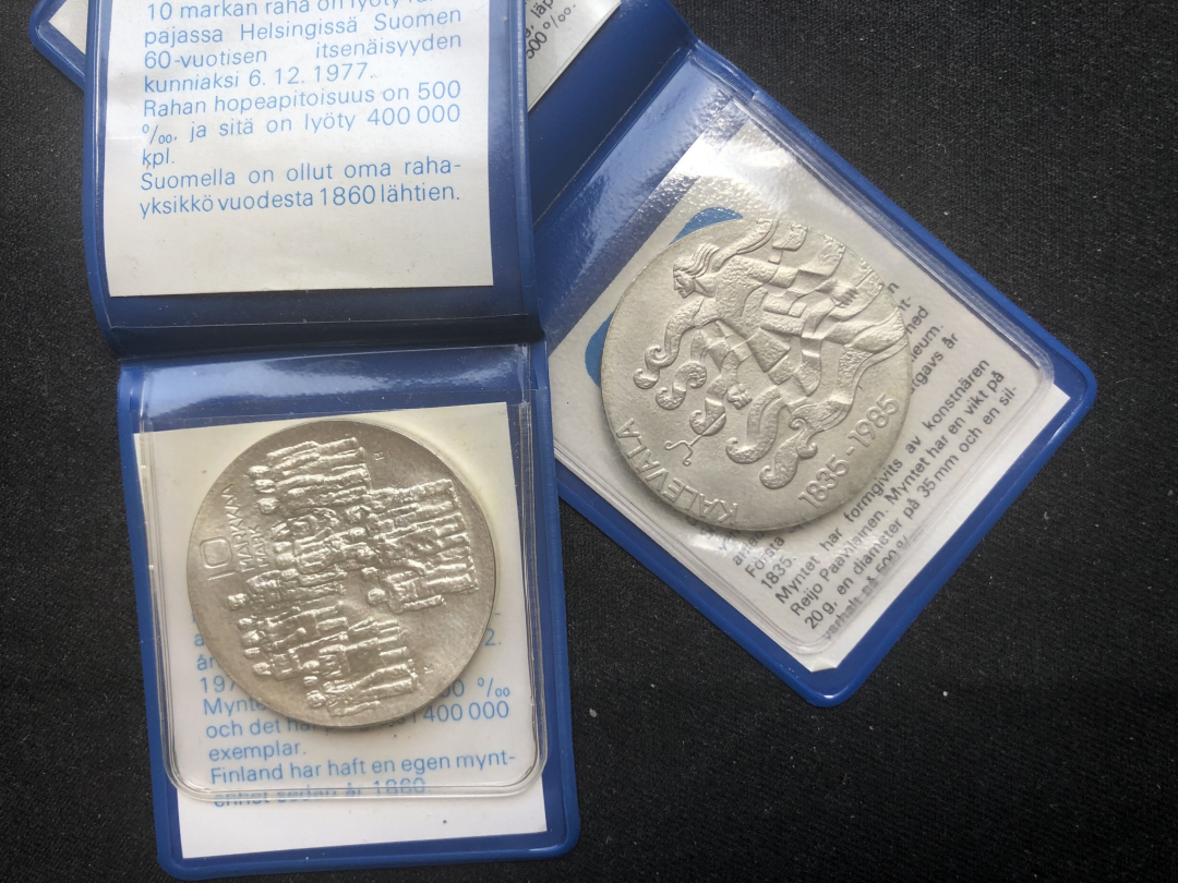 【币观天下】第六十九场拍卖 【芬兰】芬兰银币两枚【卡勒瓦拉+残疾军人】